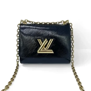 LOUIS VUITTON Twist PM Bag Black Epi Leather