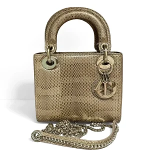 DIOR Mini Lady Dior Python Leather Exotic Collection Bag