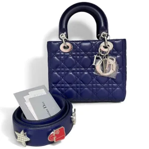 DIOR Small Lady Dior Bag Purple Lambskin