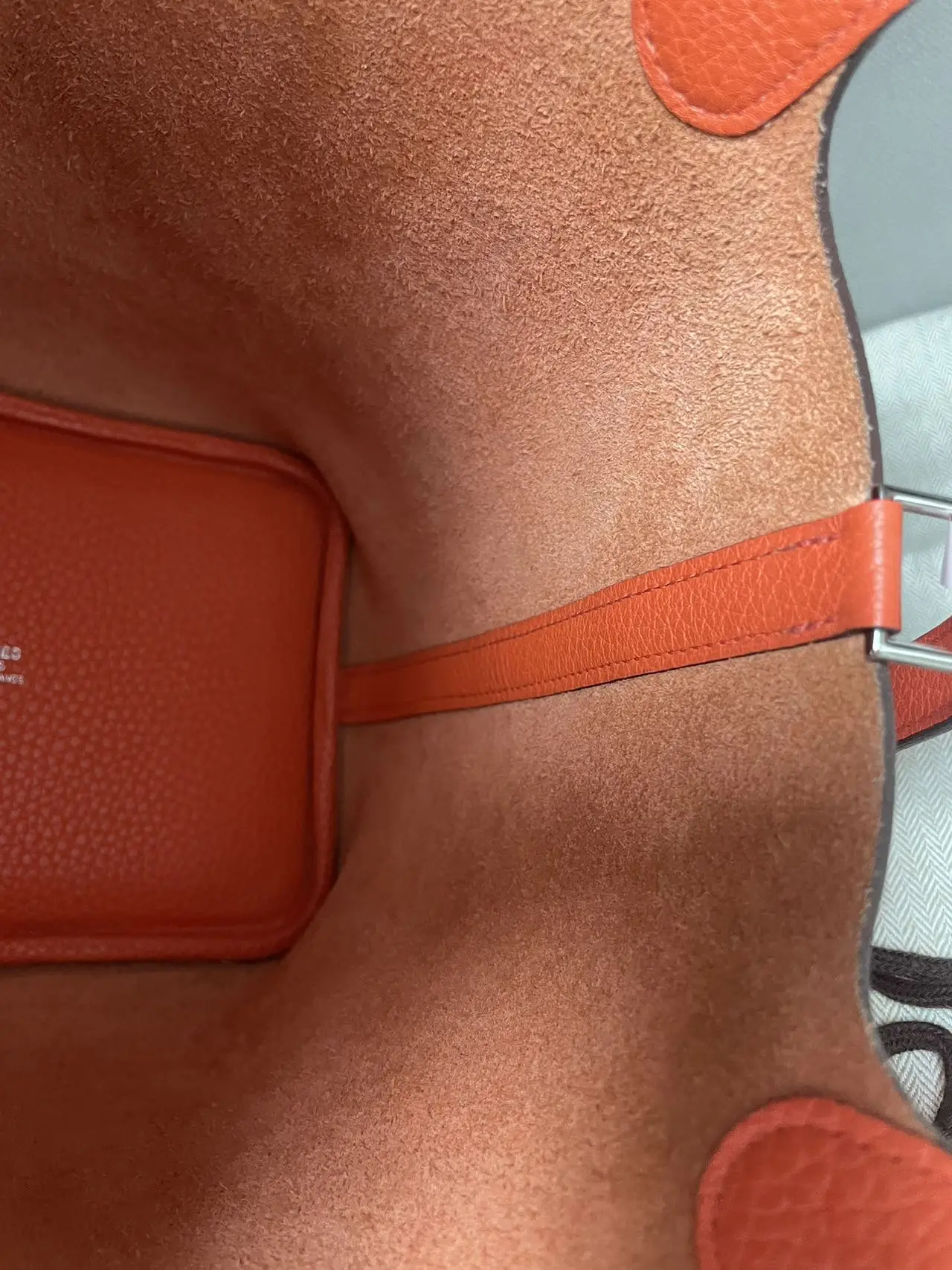 HERMÈS Picotin 18 Orange Poppy Taurillon Clemence Leather HERMÈS Picotin 18 Orange Poppy Taurillon Clemence Leather