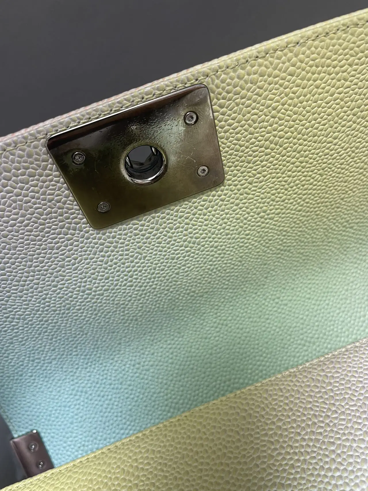 CHANEL Small Boy Bag Rainbow/Multicolor Quilted Caviar Leather CHANEL Small Boy Bag Rainbow/Multicolor Quilted Caviar Leather