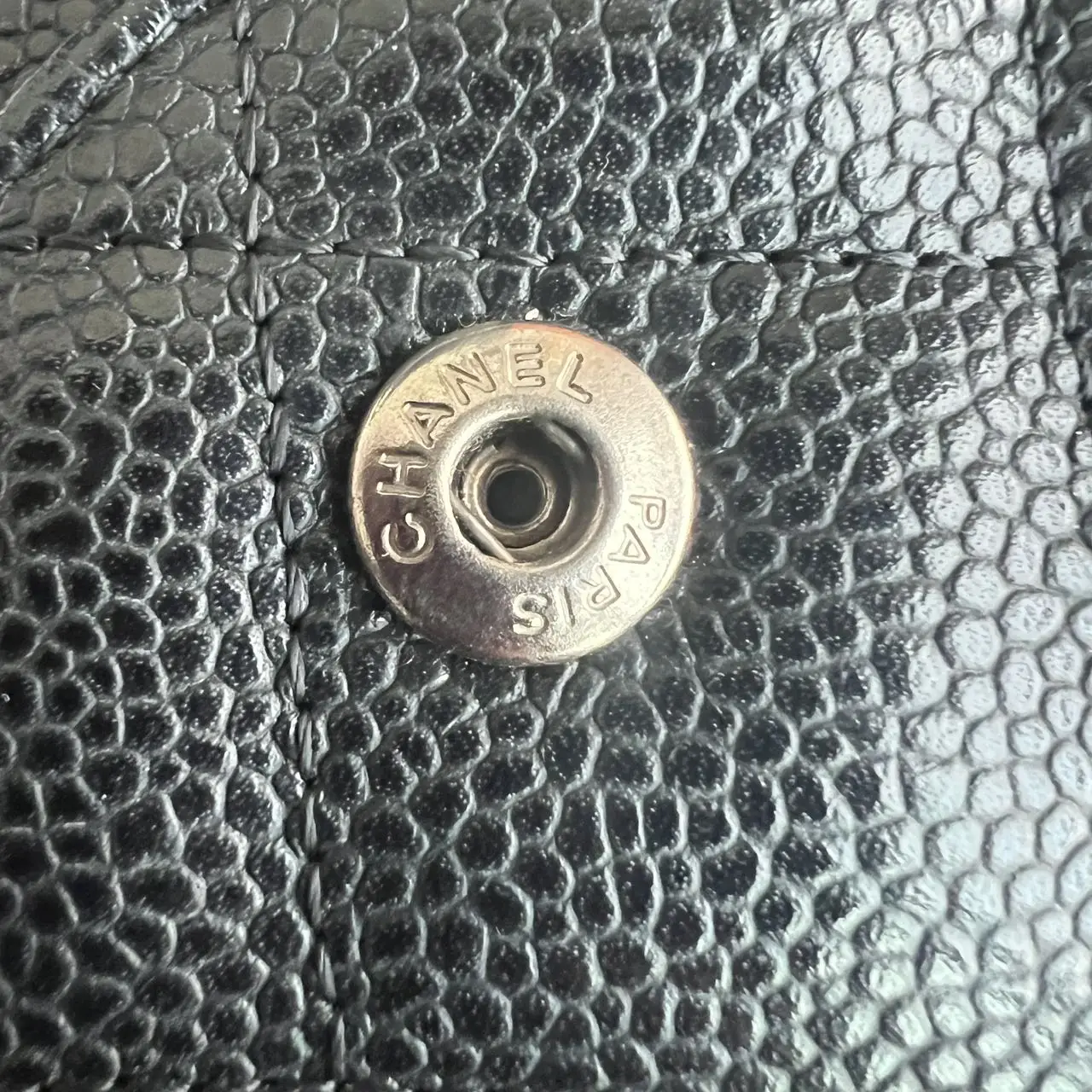 CHANEL Jumbo Classic Flap Bag Black Caviar Leather CHANEL Jumbo Classic Flap Bag Black Caviar Leather