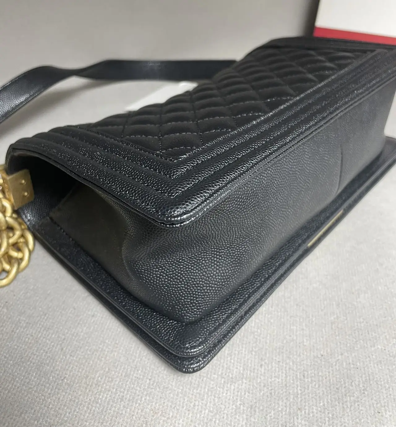 CHANEL Medium Boy Bag Black Quilted Calfskin CHANEL Medium Boy Bag Black Quilted Calfskin