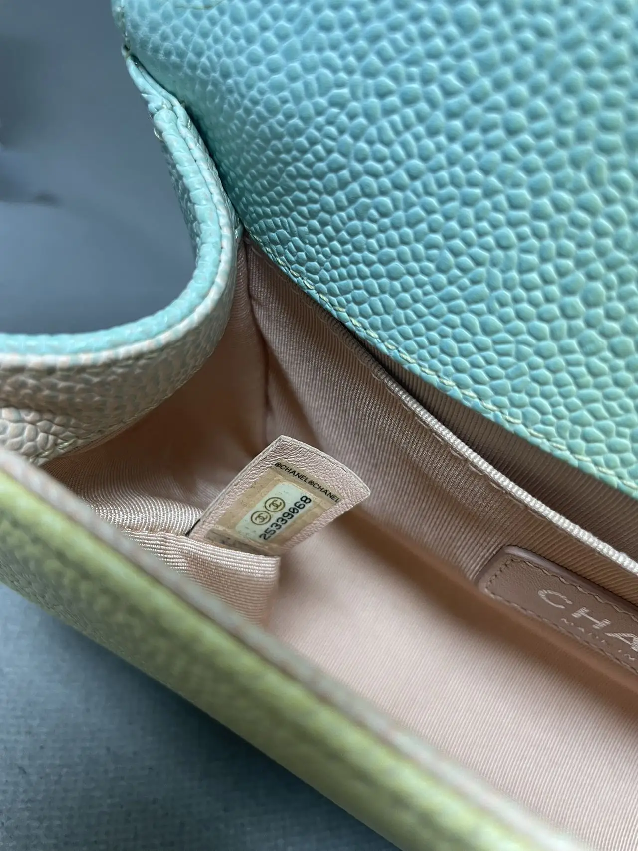 CHANEL Small Boy Bag Rainbow/Multicolor Quilted Caviar Leather CHANEL Small Boy Bag Rainbow/Multicolor Quilted Caviar Leather