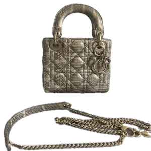 DIOR Lady Dior Mini Bag Python Leather Collection Exotic Limited Version