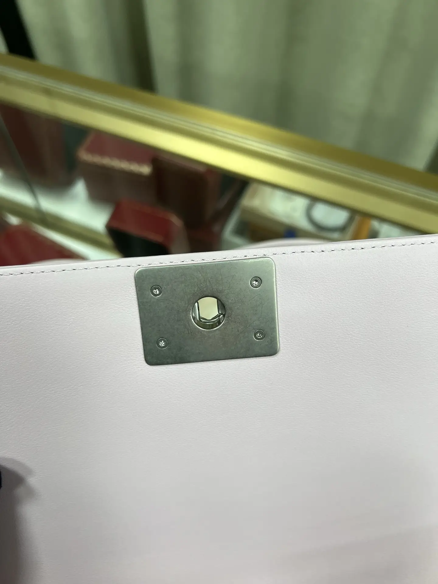 CHANEL Medium Boy Bag Pink Quilted Calfskin CHANEL Medium Boy Bag Pink Quilted Calfskin