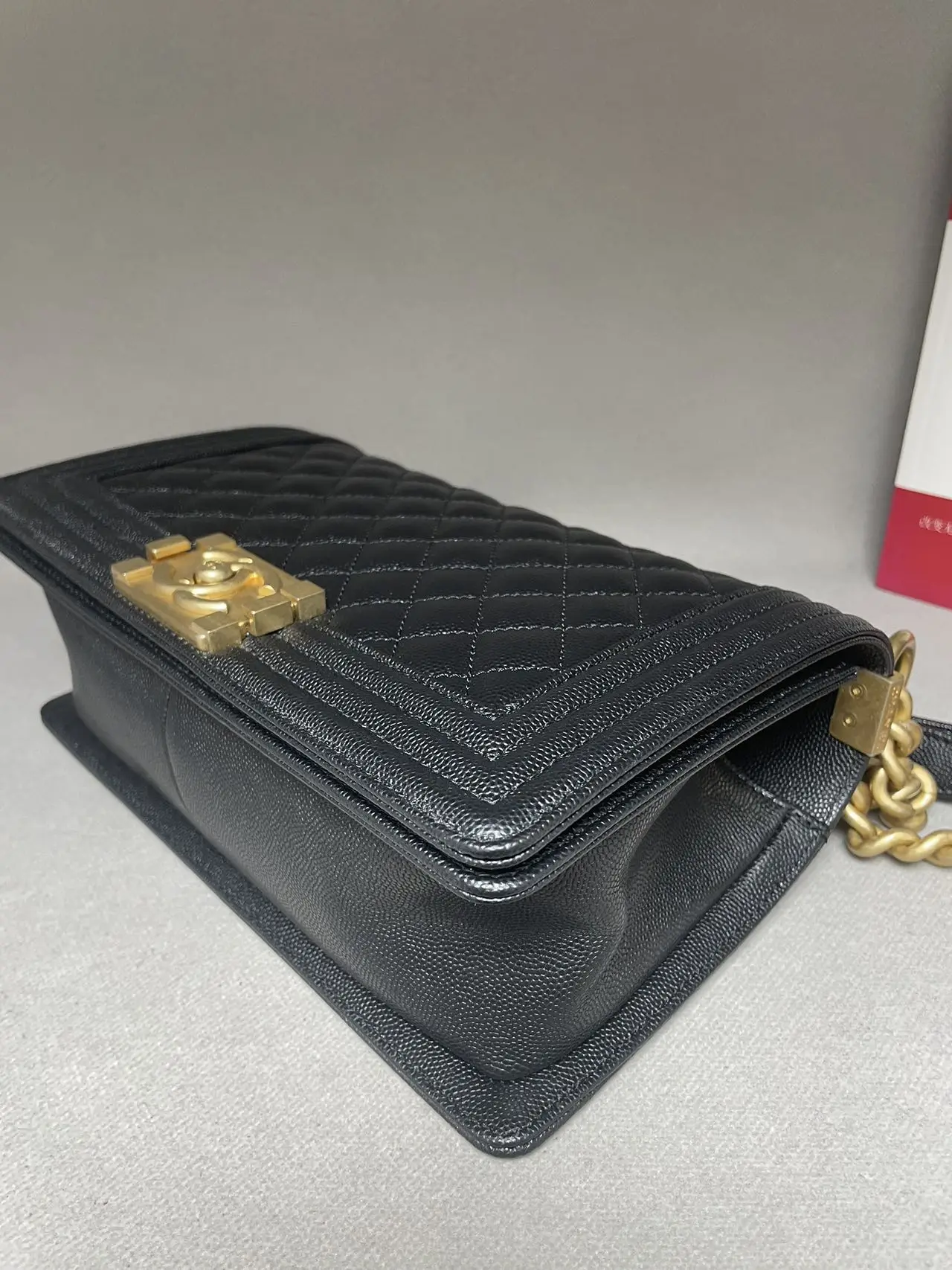 CHANEL Medium Boy Bag Black Quilted Calfskin CHANEL Medium Boy Bag Black Quilted Calfskin