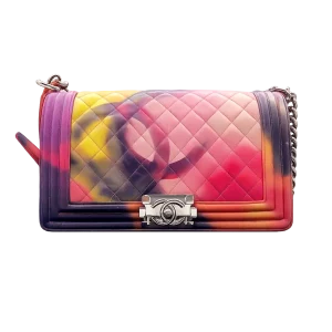 CHANEL Medium Boy Bag Flower Power Collector Printed Leather