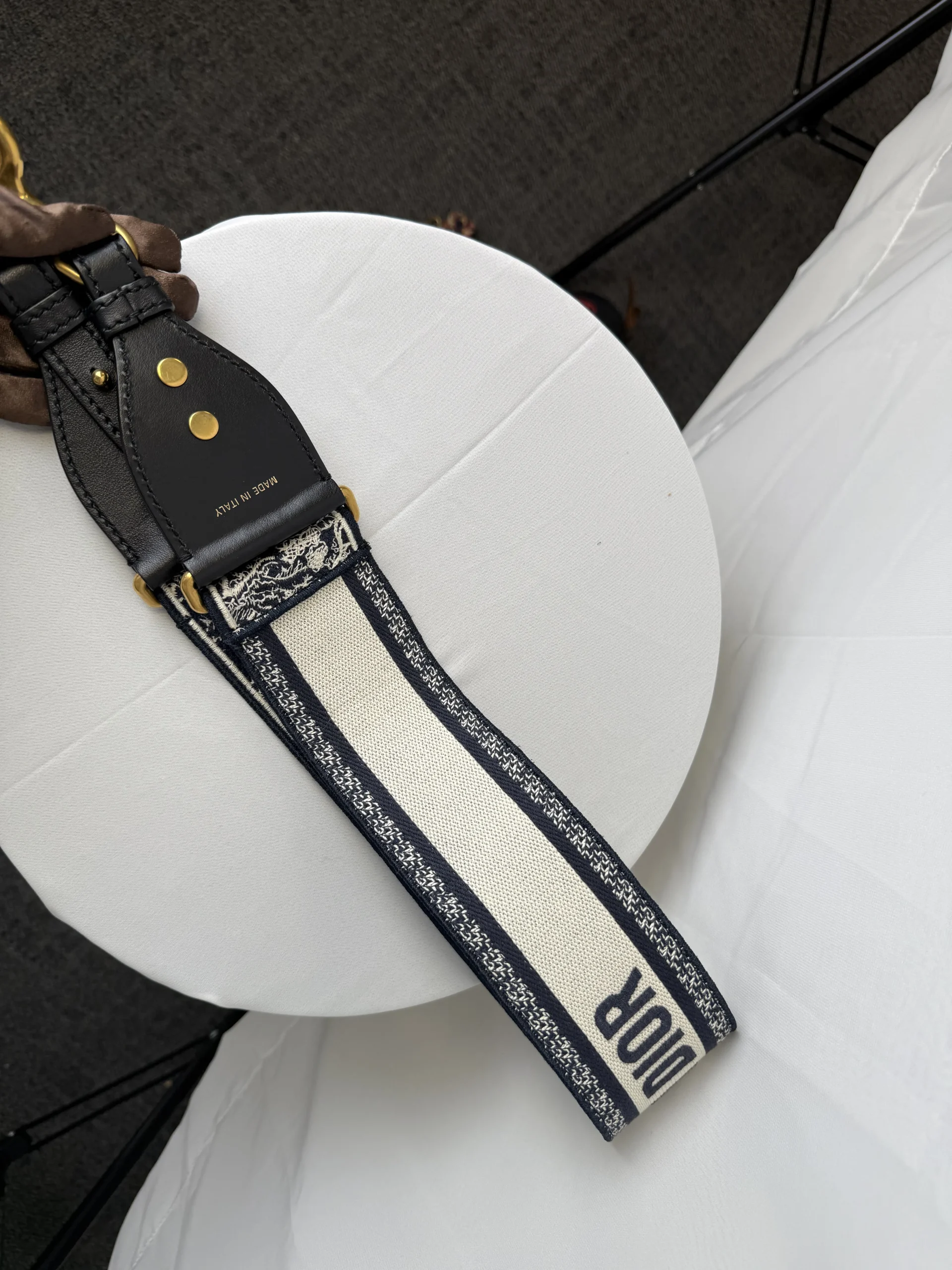 DIOR Adjustable Shoulder Strap with Ring DIOR Adjustable Shoulder Strap with Ring