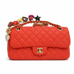 CHANEL Classic Flap Medium Red Limited Version