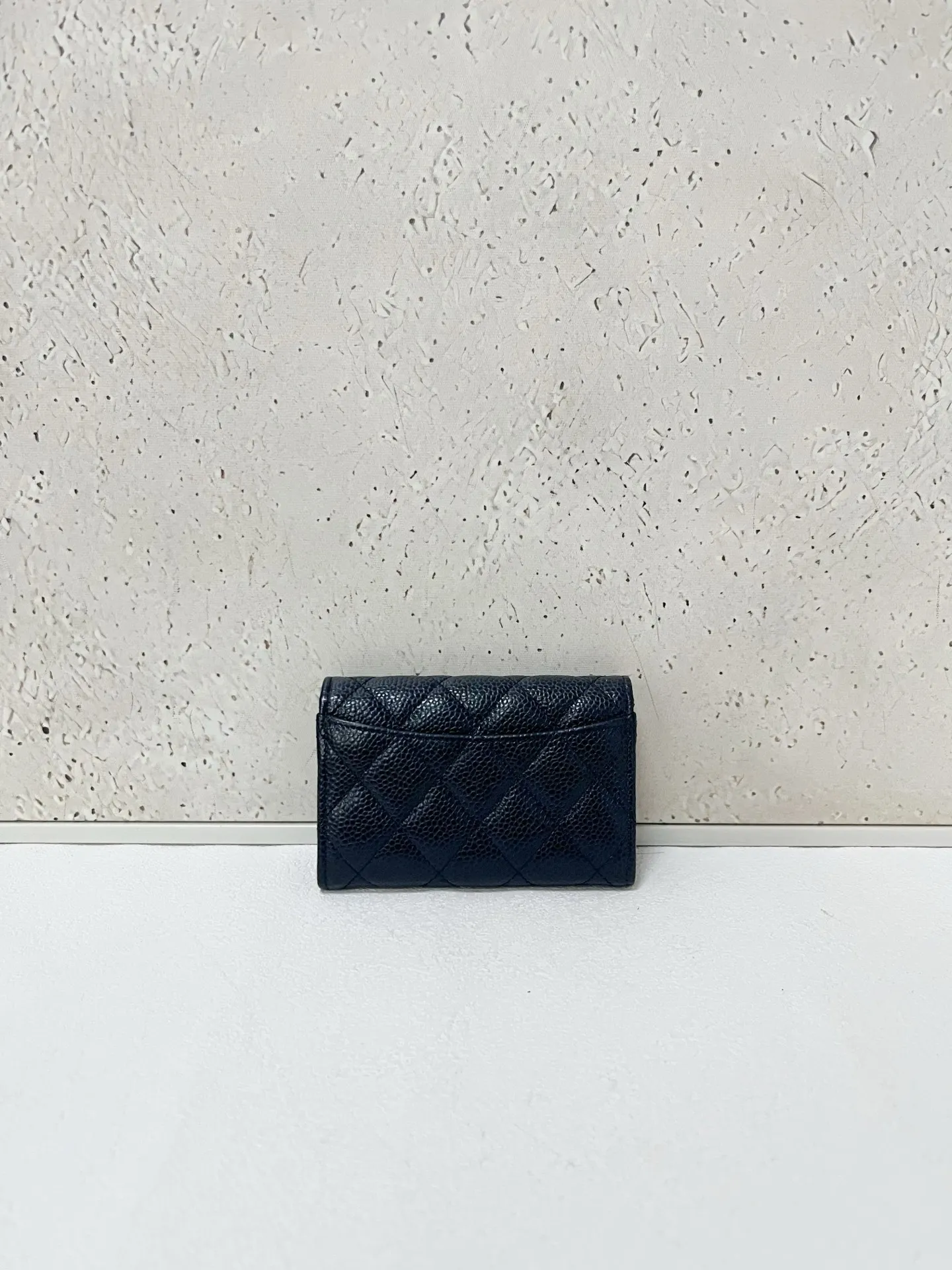 CHANEL Classic Flap Card Holder Wallet Black Quilted Leather CHANEL Classic Flap Card Holder Wallet Black Quilted Leather