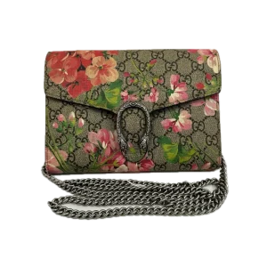 GUCCI GG Dionysus Blooms Wallet On Chain Shoulder Bag