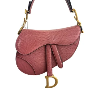 DIOR Mini Saddle Bag Cherry Red Exotic Collection Limited Version
