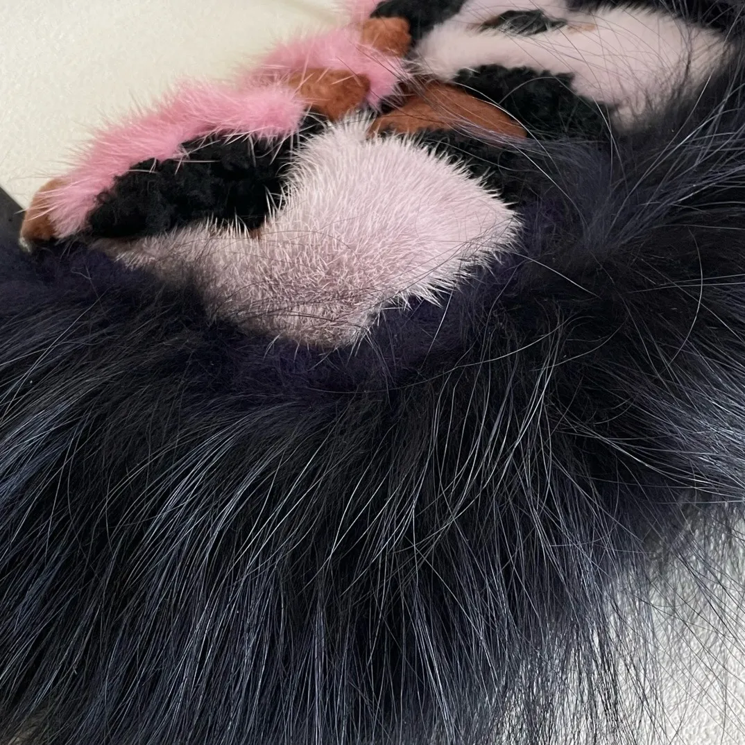 FENDI Bag Bugs Fur Face Mini Baguette Shoulder Bag FENDI Bag Bugs Fur Face Mini Baguette Shoulder Bag