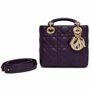 Dior Purple Cannage Quilted Lambskin Leather My ABC Dior Lady Bag