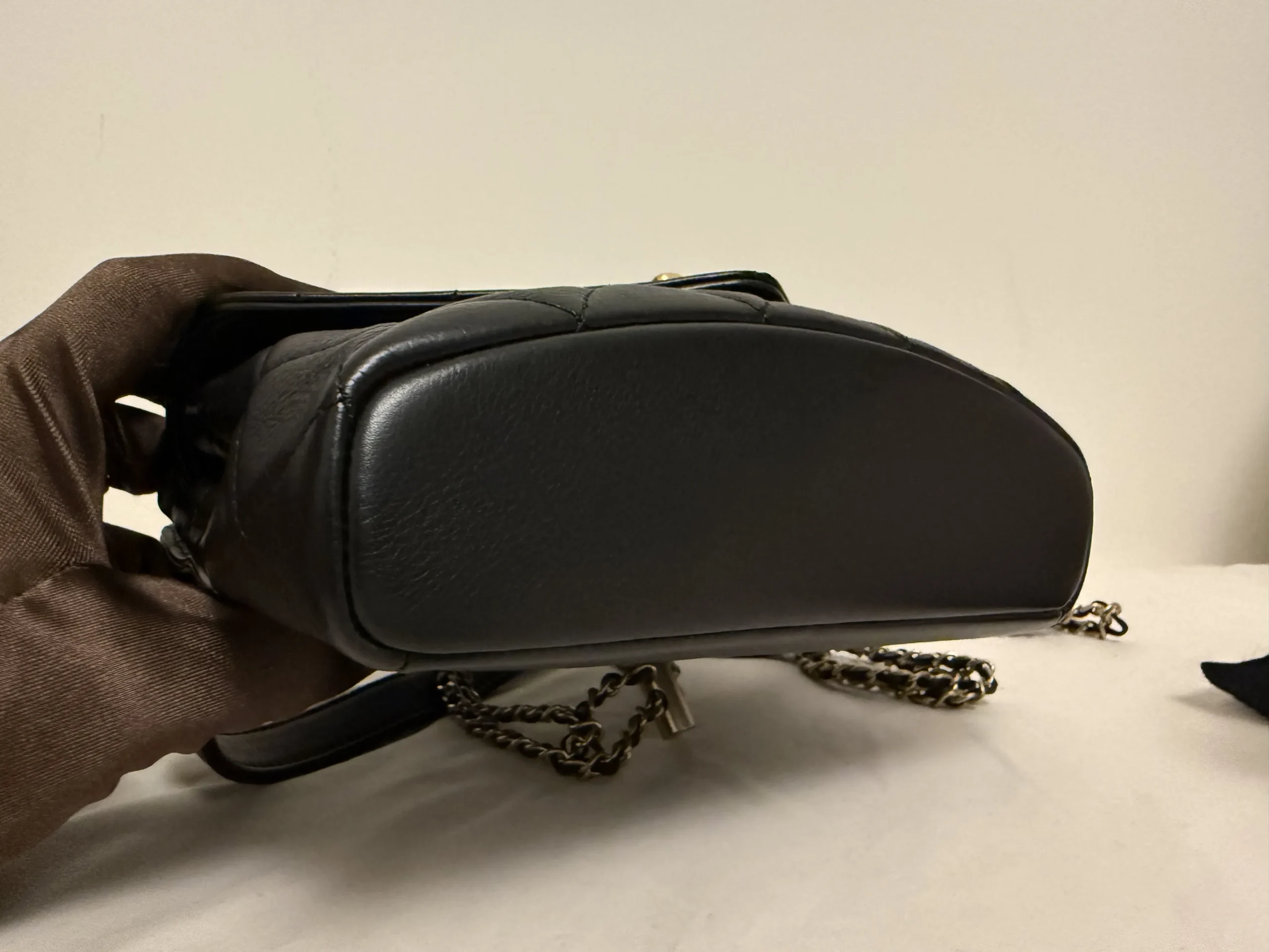 CHANEL Carry With Chic Chain Flap Waist Bag Quilted Calfskin CHANEL Carry With Chic Chain Flap Waist Bag Quilted Calfskin