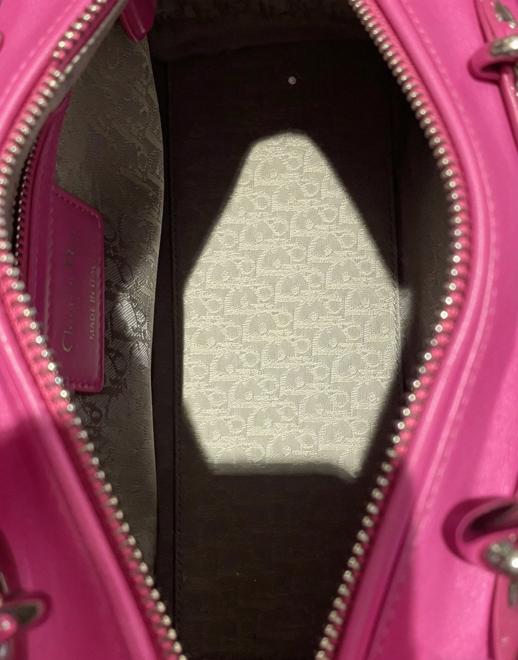 DIOR Medium Lady Dior Bag Rose Pink Lambskin Silver Hardware DIOR Medium Lady Dior Bag Rose Pink Lambskin Silver Hardware