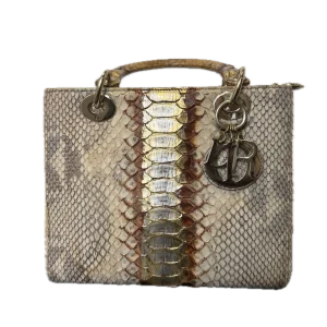 DIOR Lady Dior Medium Python Leather Royal Collection Exotic Limited Version Bag