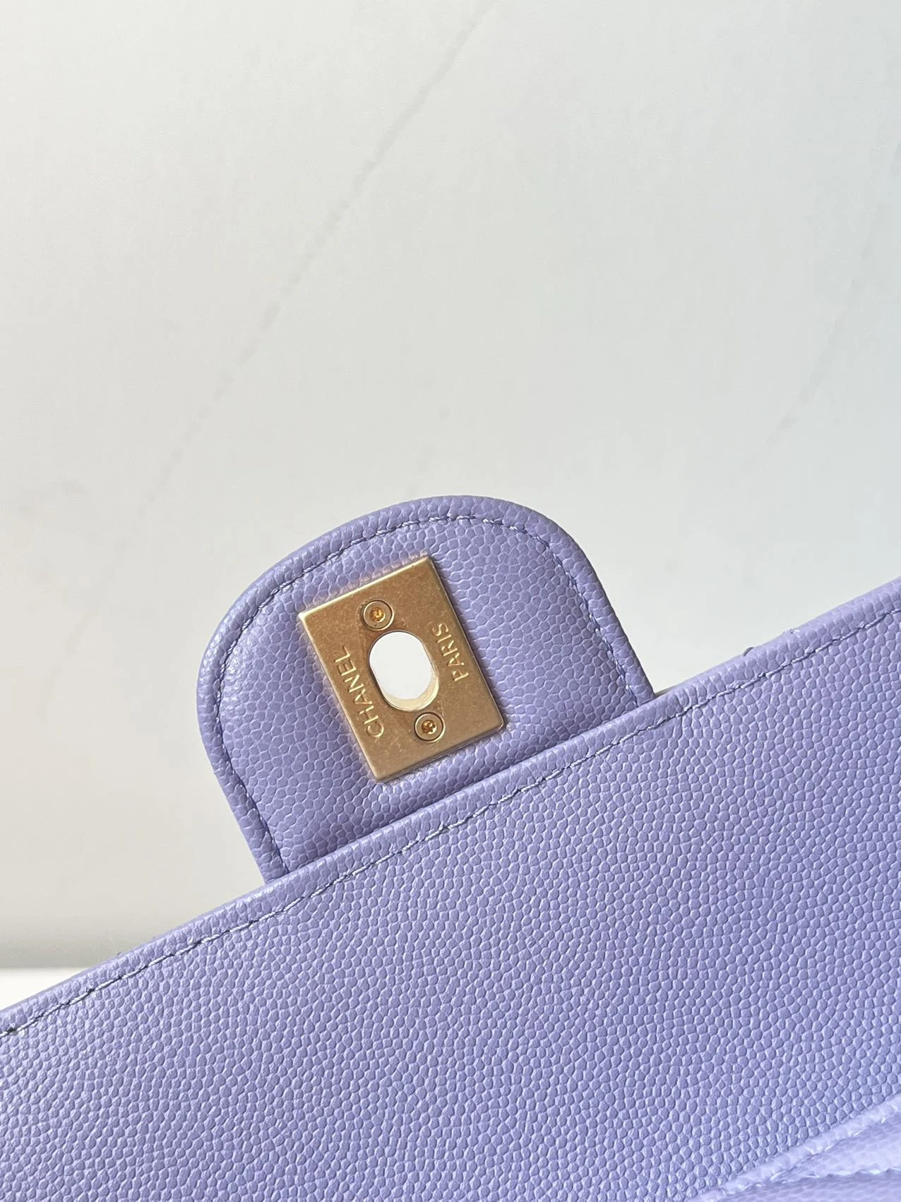 CHANEL Mini Coco Handle Bag in Lilac Caviar Leather with Gold-Tone Hardware CHANEL Mini Coco Handle Bag in Lilac Caviar Leather with Gold-Tone Hardware