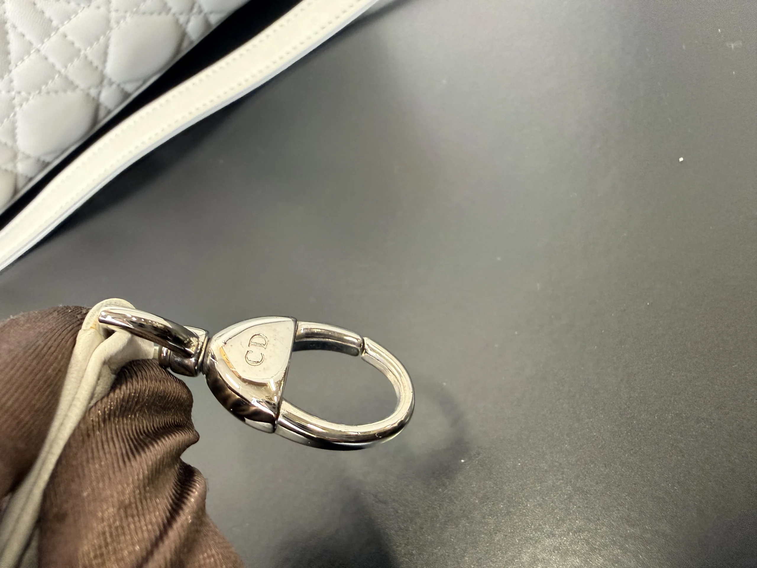 DIOR Medium Lady Dior White Lambskin Bag DIOR Medium Lady Dior White Lambskin Bag