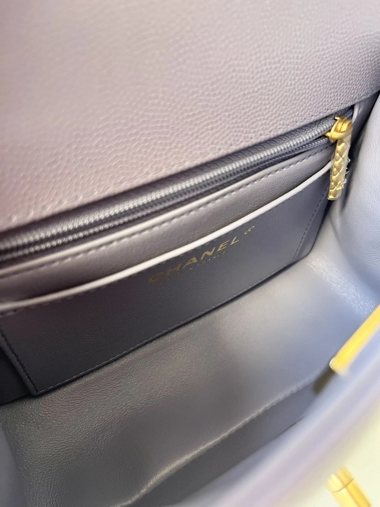 CHANEL Mini Coco Handle Bag in Lilac Caviar Leather with Gold-Tone Hardware CHANEL Mini Coco Handle Bag in Lilac Caviar Leather with Gold-Tone Hardware