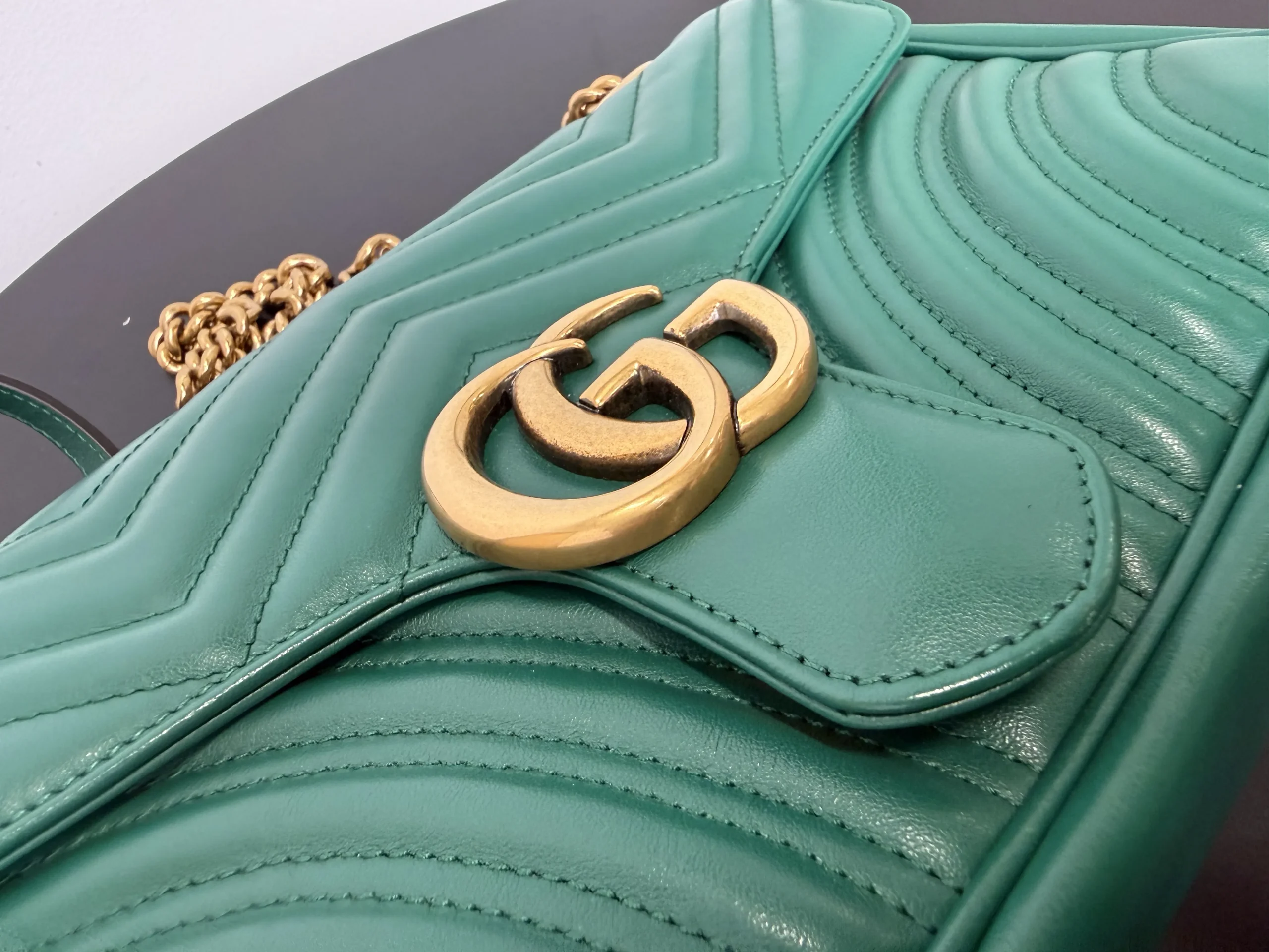 GUCCI Medium GG Marmont Bag Special Green GUCCI Medium GG Marmont Bag Special Green