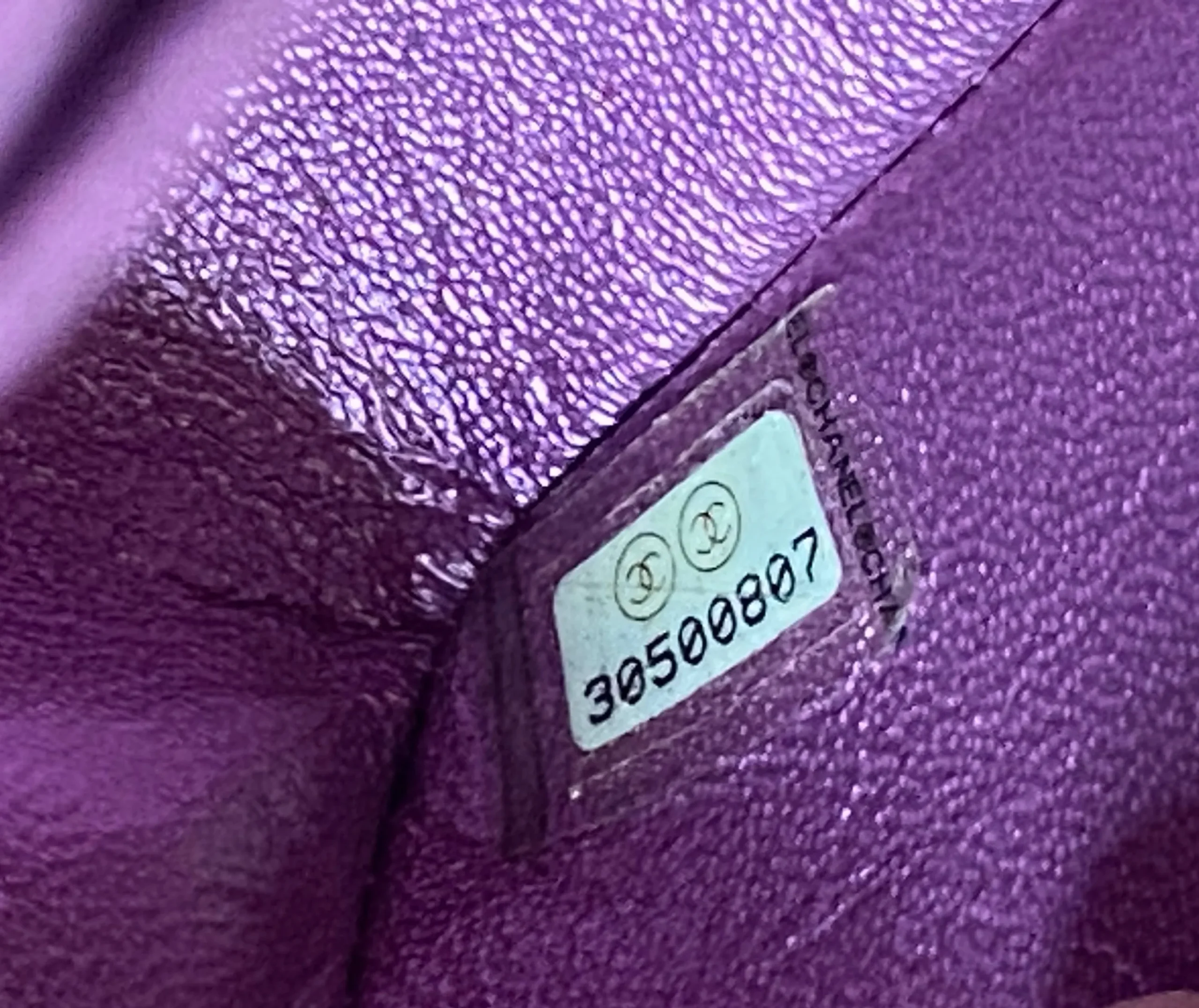 CHANEL Medium Classic Double Flap Iridescent Purple Bag Exotic Collection CHANEL Medium Classic Double Flap Iridescent Purple Bag Exotic Collection
