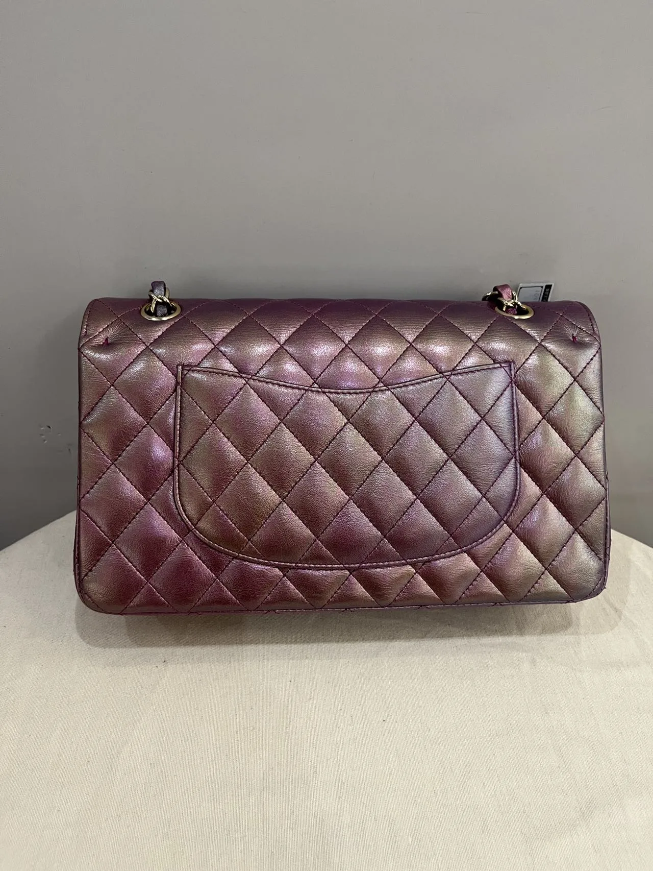 CHANEL Medium Classic Double Flap Iridescent Purple Bag Exotic Collection CHANEL Medium Classic Double Flap Iridescent Purple Bag Exotic Collection