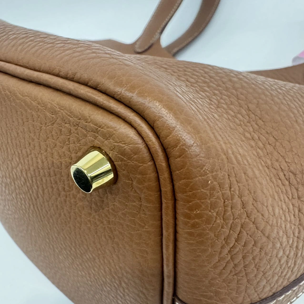 HERMÈS Picotin 18 Cuivre Taurillon Clemence Leather Gold-Tone Hardware HERMÈS Picotin 18 Cuivre Taurillon Clemence Leather Gold-Tone Hardware