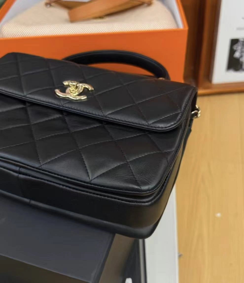 Chanel Trendy CC Small Black Lambskin Gold Hardware Chanel Trendy CC Small Black Lambskin Gold Hardware