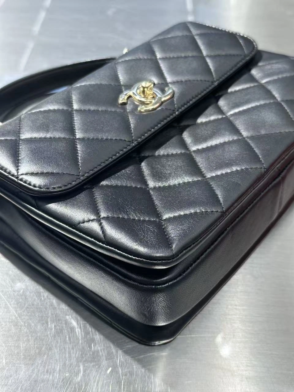 Chanel Trendy CC Small Black Lambskin Gold Hardware Chanel Trendy CC Small Black Lambskin Gold Hardware