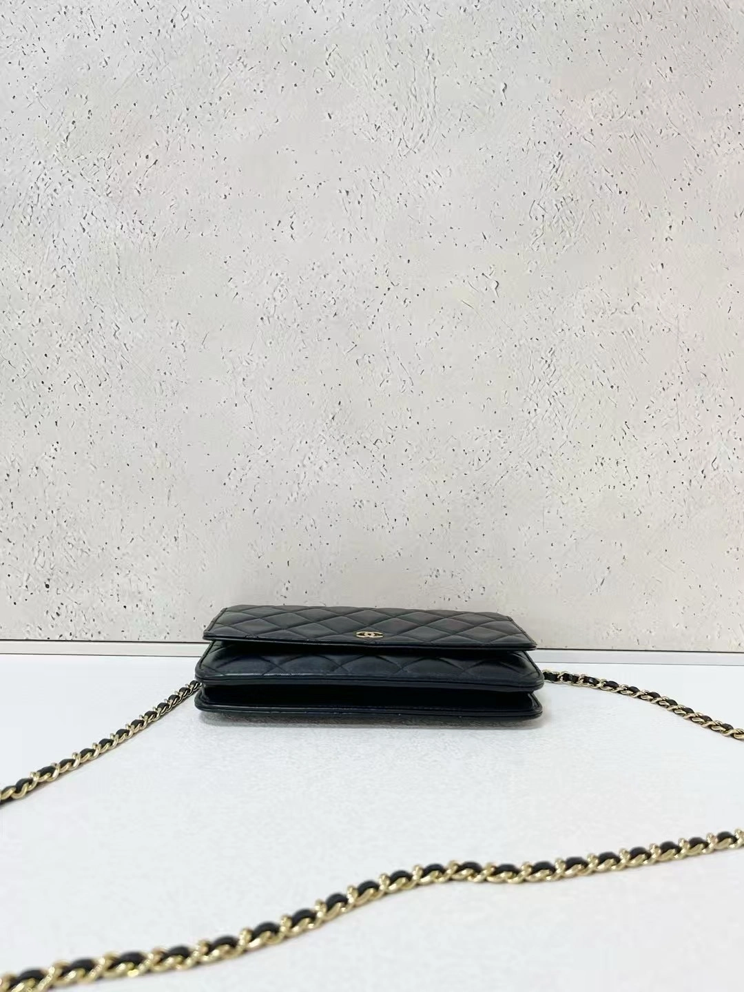 Chanel Classic Wallet on Chain (WOC) Black Quilted Lambskin Gold Hardware Chanel Classic Wallet on Chain (WOC) Black Quilted Lambskin Gold Hardware
