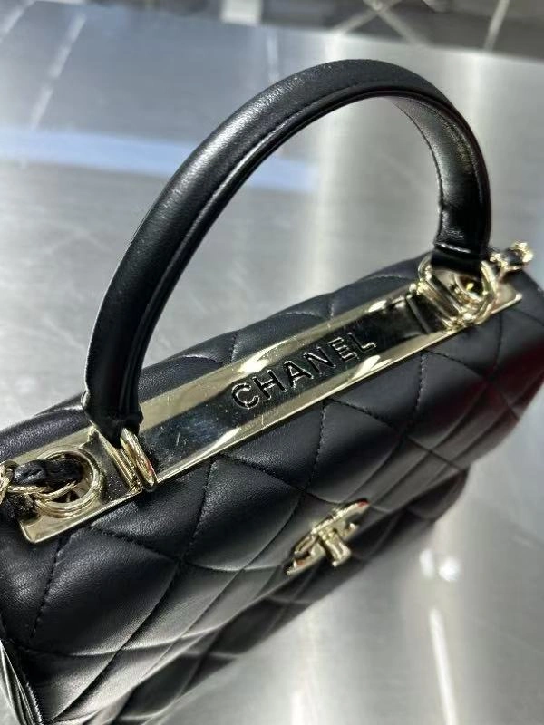 Chanel Trendy CC Small Black Lambskin Gold Hardware Chanel Trendy CC Small Black Lambskin Gold Hardware