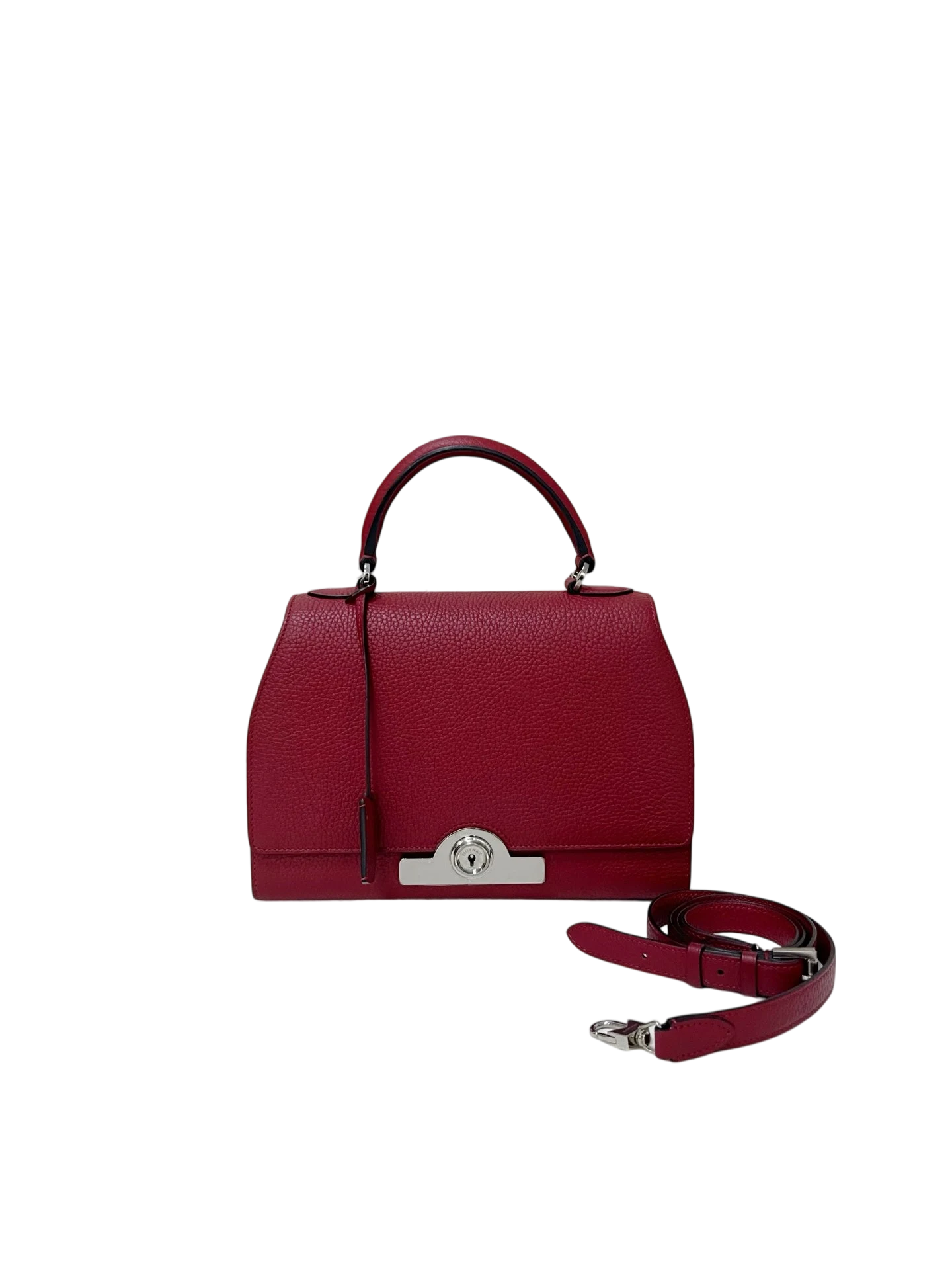 MOYNAT Rejane Medium Red Grained Leather MOYNAT Rejane Medium Red Grained Leather