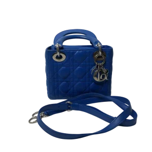 Dior Mini Lady Dior Bag Blue Lambskin