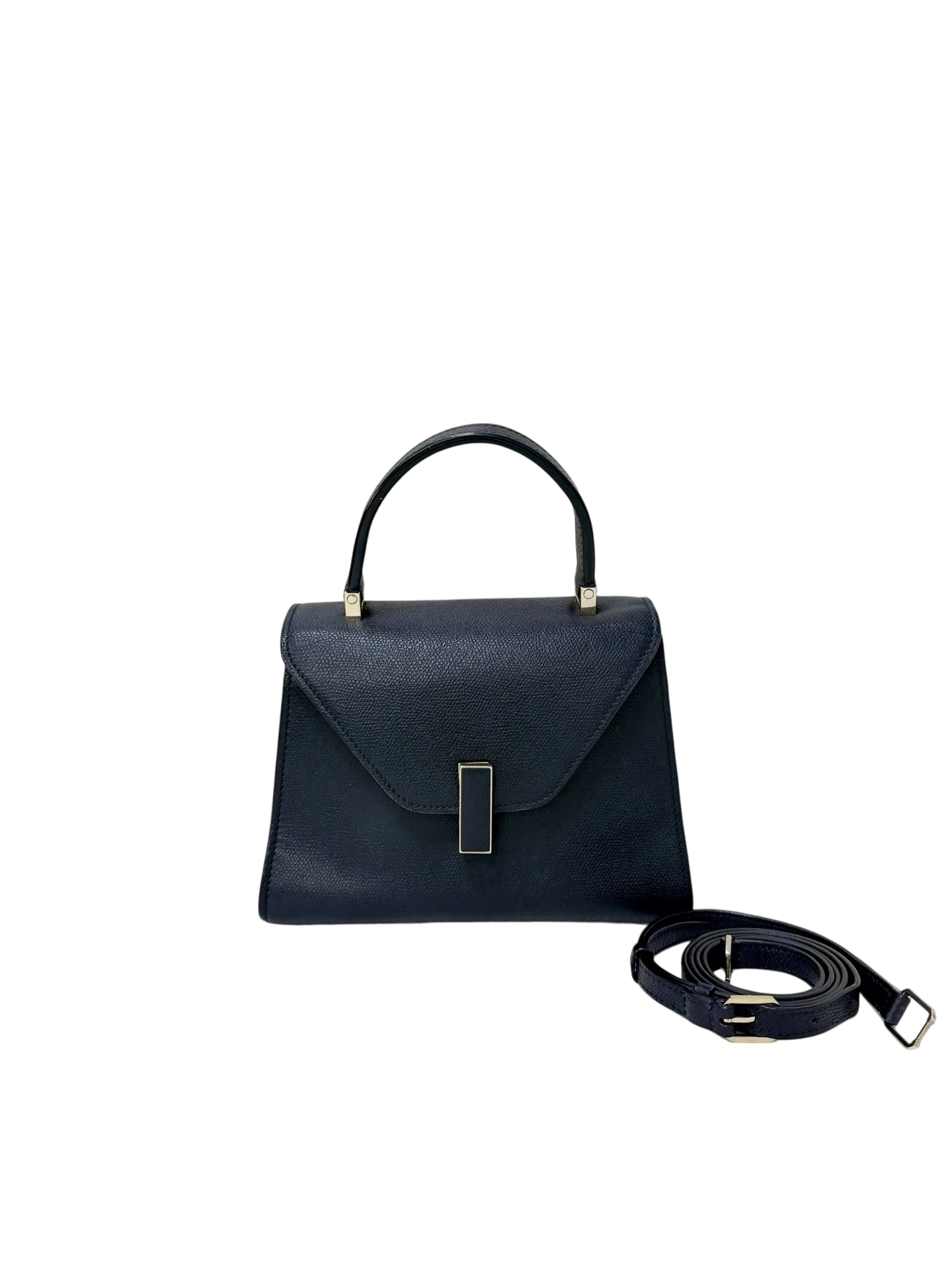 VALEXTRA Iside Small Black Grained Leather VALEXTRA Iside Small Black Grained Leather