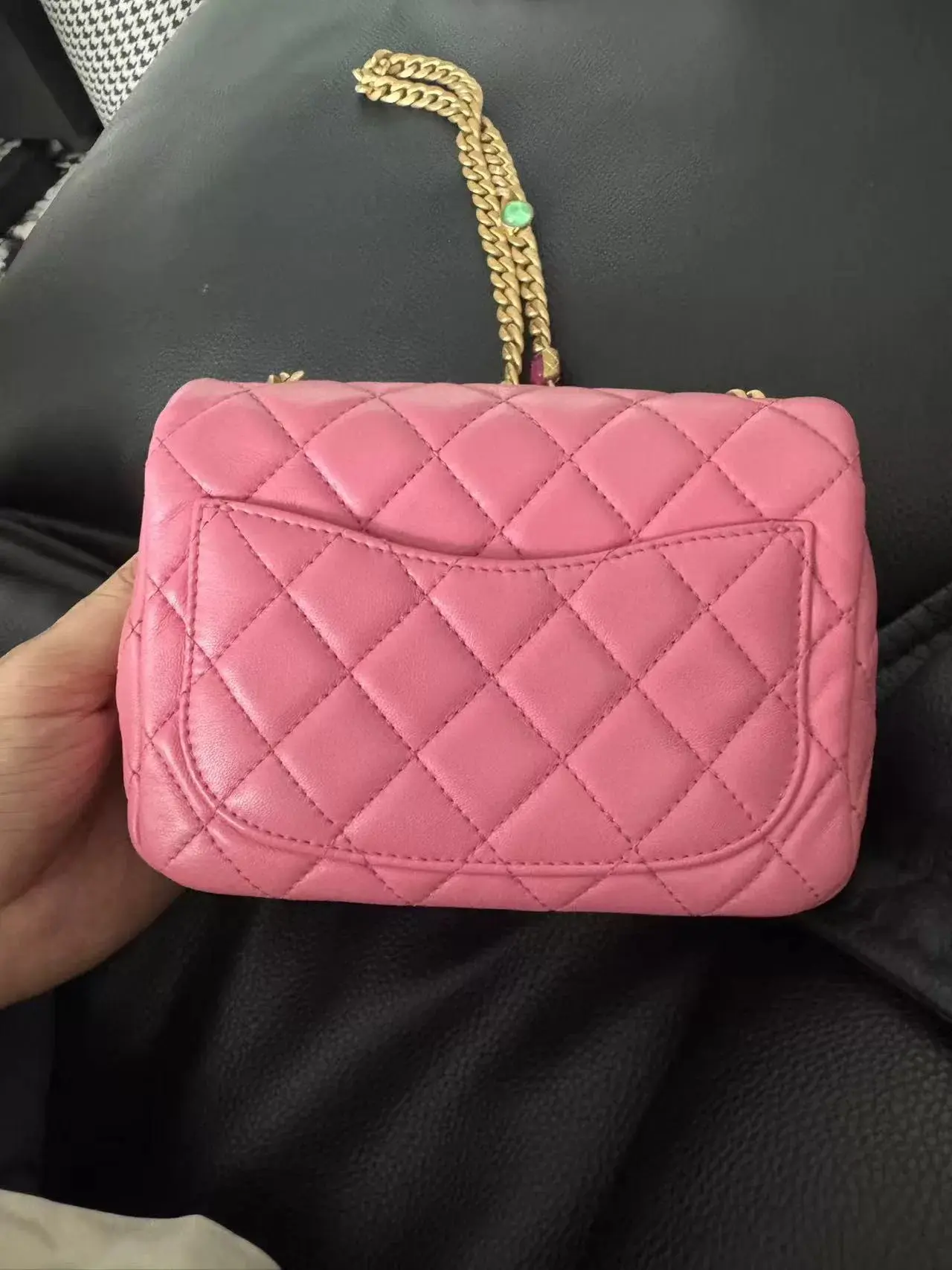 CHANEL Classic Flap Mini Pink Lambskin Leather CHANEL Classic Flap Mini Pink Lambskin Leather