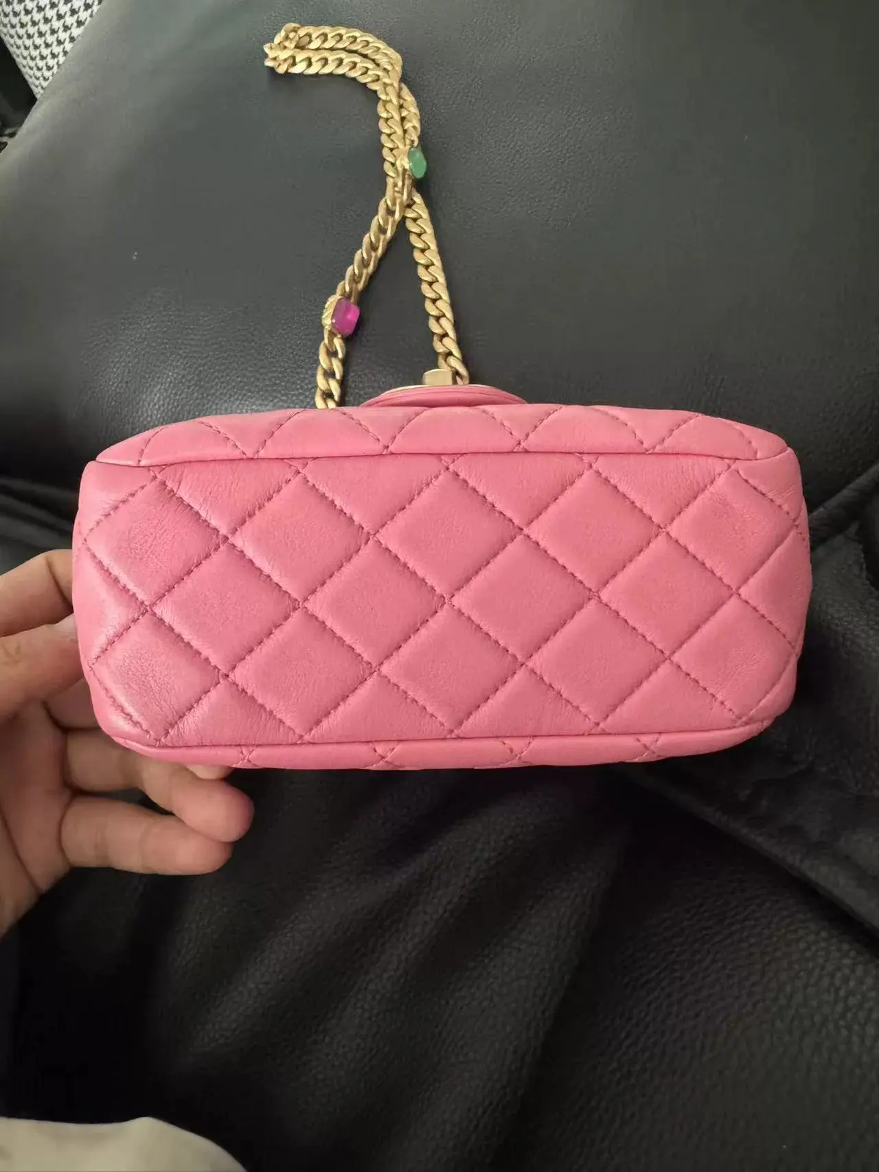 CHANEL Classic Flap Mini Pink Lambskin Leather CHANEL Classic Flap Mini Pink Lambskin Leather