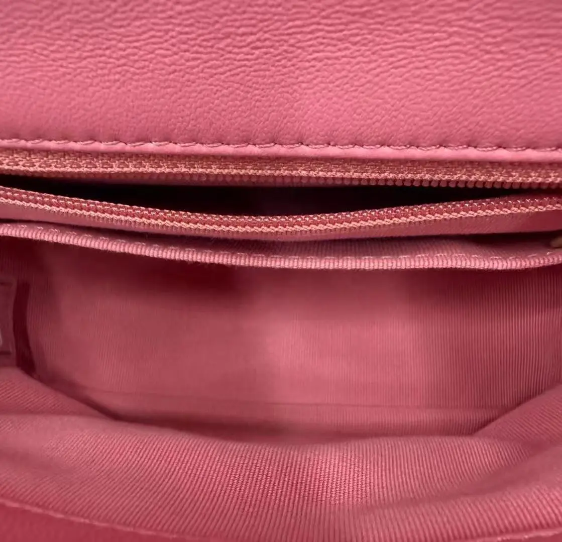 CHANEL Classic Flap Mini Pink Lambskin Leather CHANEL Classic Flap Mini Pink Lambskin Leather