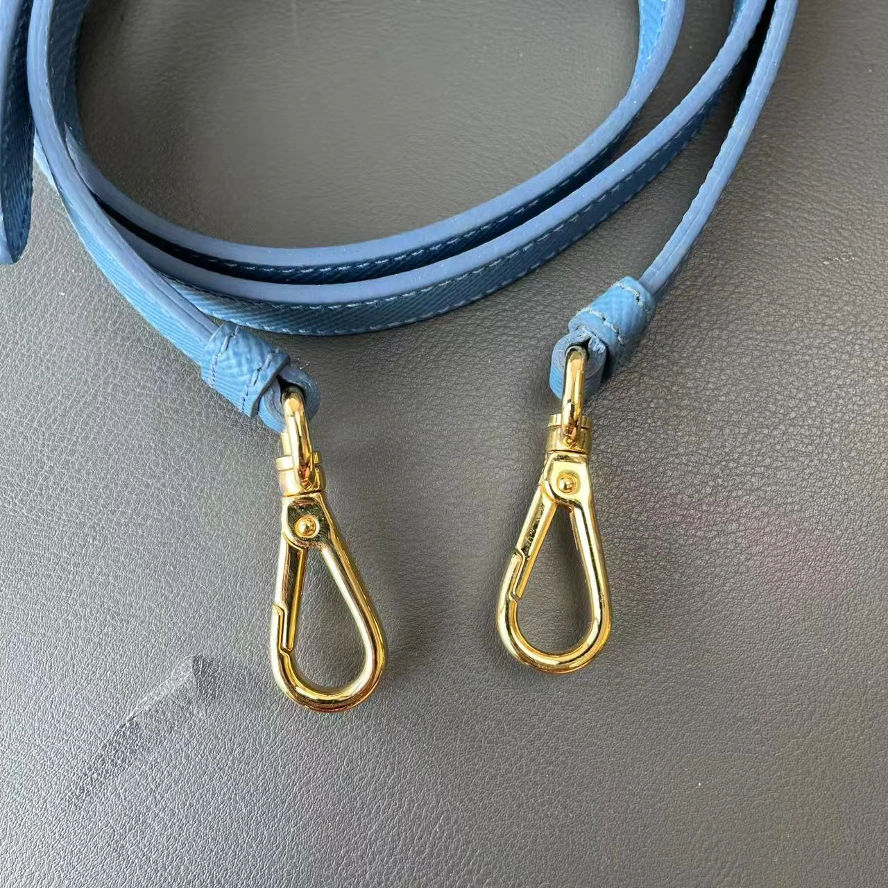 PRADA Route Tote Medium Beige & Blue Canvas PRADA Route Tote Medium Beige & Blue Canvas