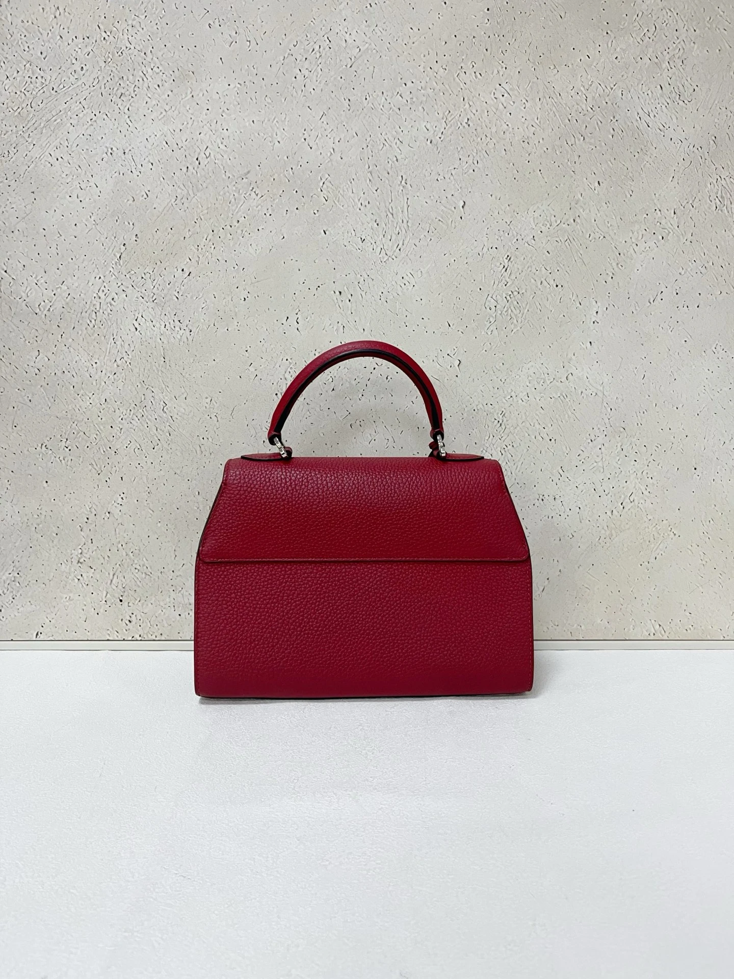 MOYNAT Rejane Medium Red Grained Leather MOYNAT Rejane Medium Red Grained Leather