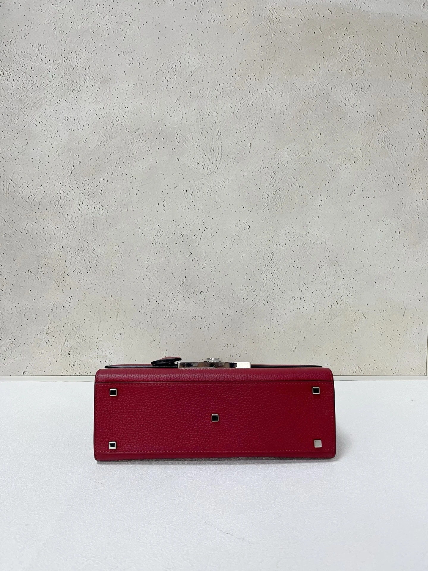 MOYNAT Rejane Medium Red Grained Leather MOYNAT Rejane Medium Red Grained Leather