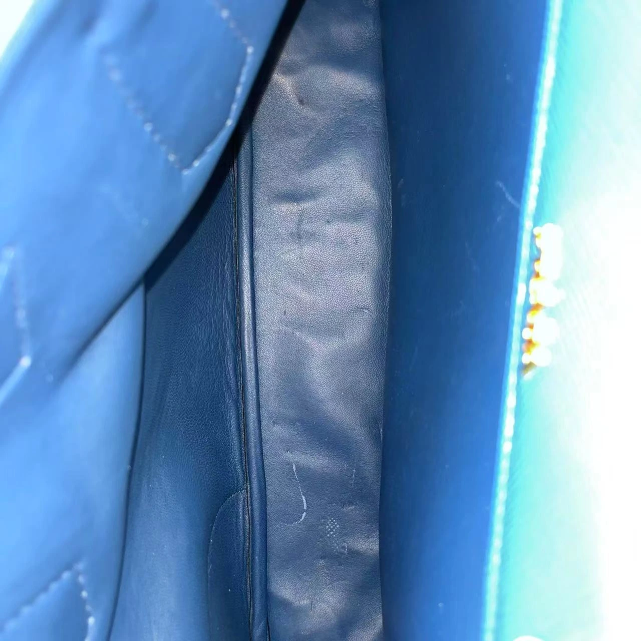 PRADA Route Tote Medium Beige & Blue Canvas PRADA Route Tote Medium Beige & Blue Canvas