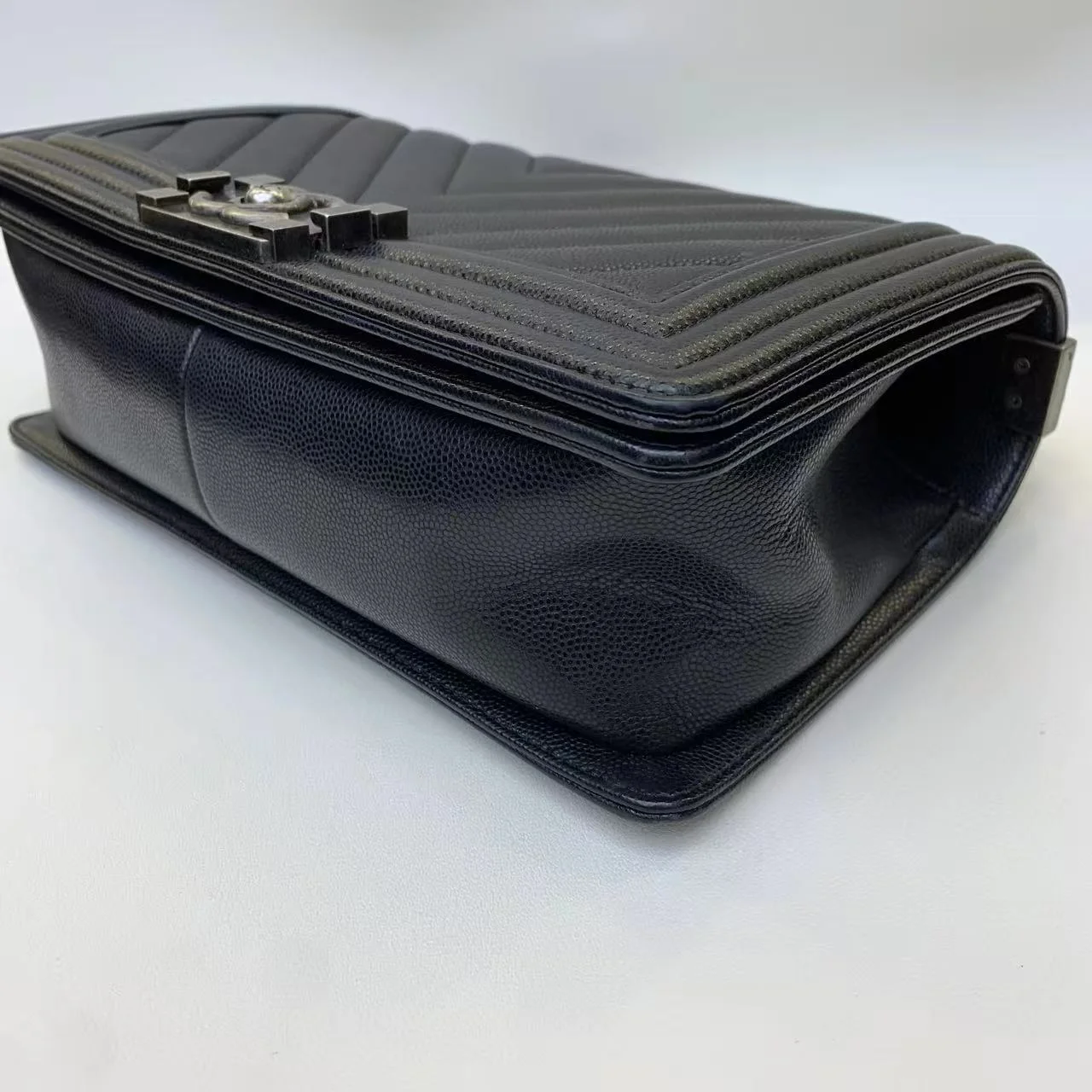 CHANEL Boy Medium Black Caviar Leather CHANEL Boy Medium Black Caviar Leather