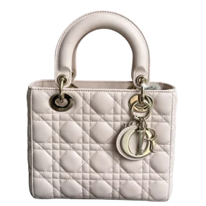 DIOR Small Lady Dior My ABC Dior Bag Light Pink Lambskin