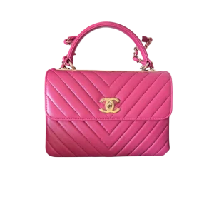 CHANEL Trendy CC Flap Bag Medium Pink Calfskin Leather